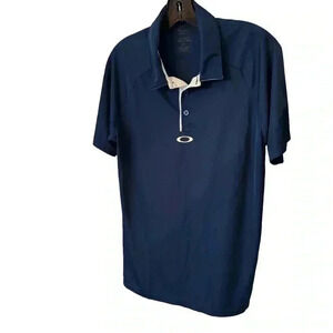 Oakley men’s polo shirt navy blue regular fit size small
